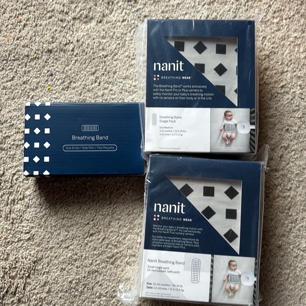 Nanit small and medium breathing bands